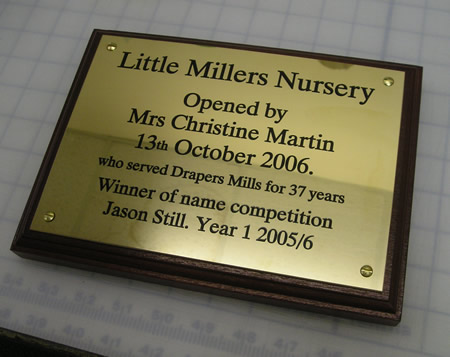 brass plaque engraving 1